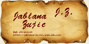 Jablana Žujić vizit kartica